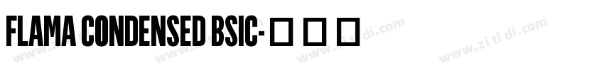 FLAMA CONDENSED BSIC字体转换